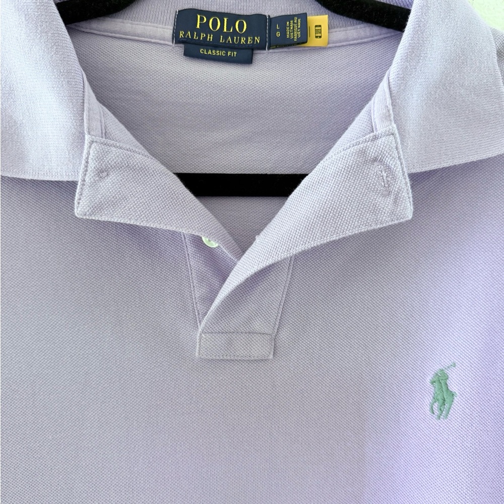 Ralph Lauren Lavender Polo Shirt - Picture 4 of 8